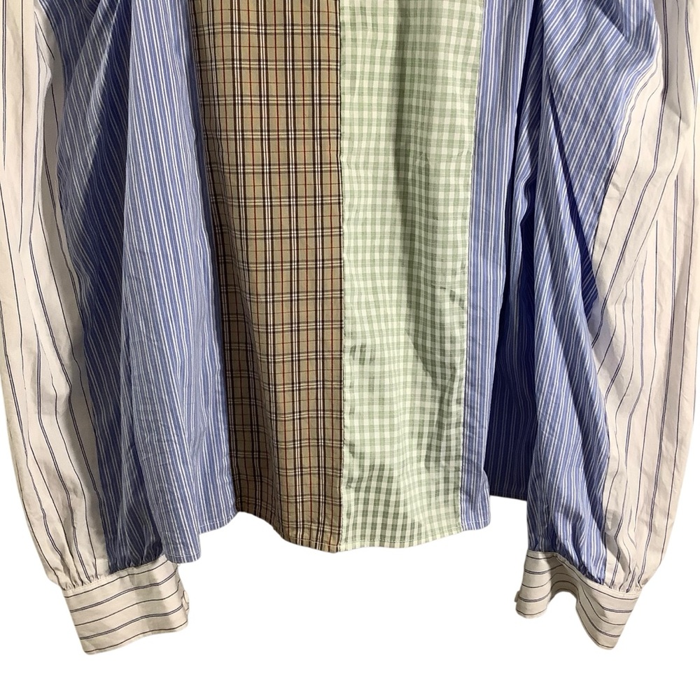 Munthe Robert Shirt Multicolor Patchwork Long Sle… - image 3